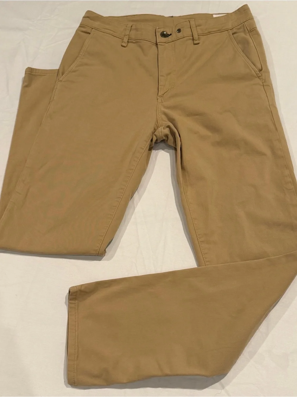 Rag & Bone Slim Stretch Twill Chino Pants Mens 32 Cornstalk Khaki Tan